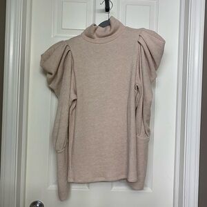 Express Cream Knit Top